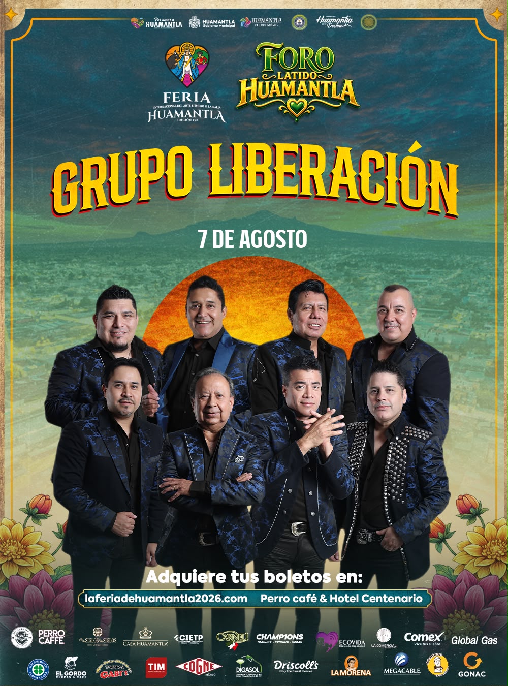 Pensando en que nadie se quede fuera, actualizan costos para disfrutar a Grupo Liberación en el Foro Latido Huamantla